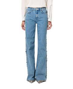 Thea Wide Leg Jeans dames jeans blauw