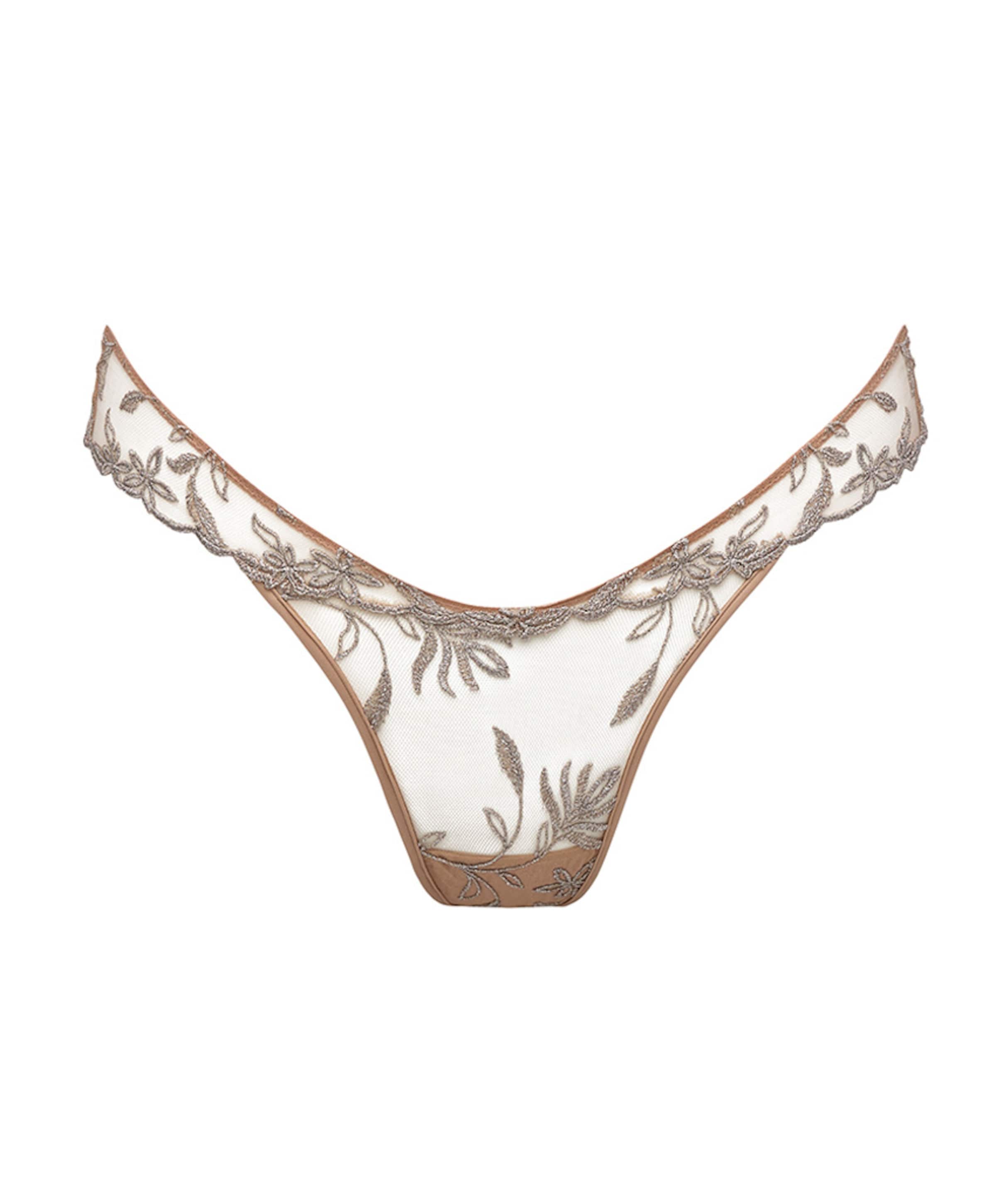 Dames string beige