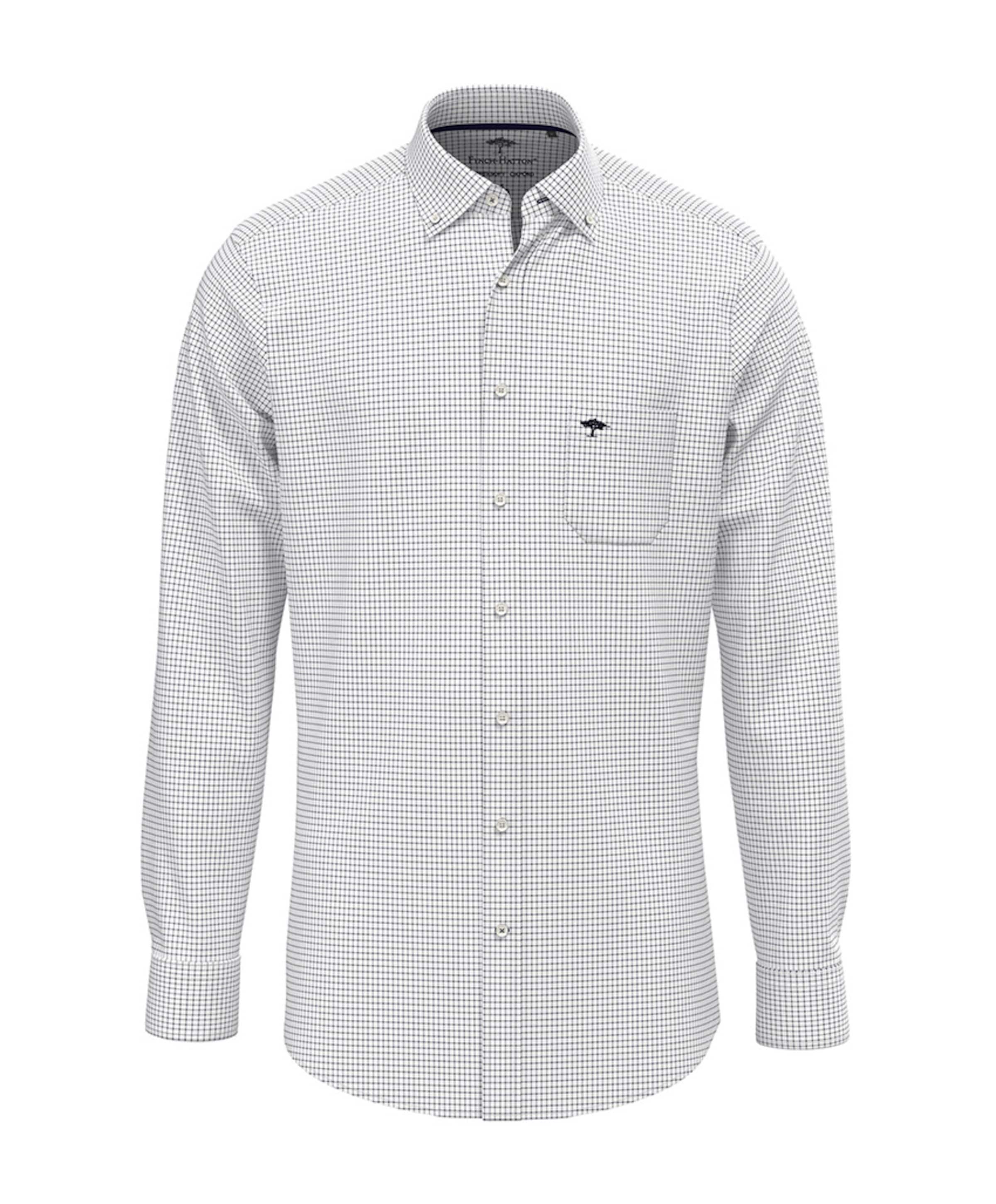 Heren overhemd lange mouw blauw