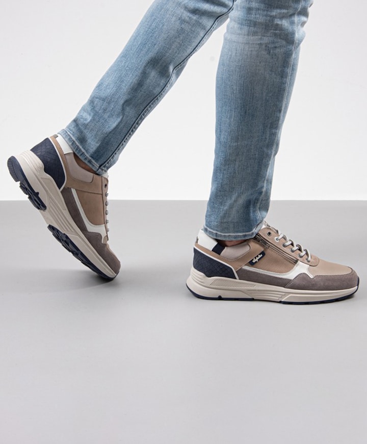 Connery heren sneakers beige