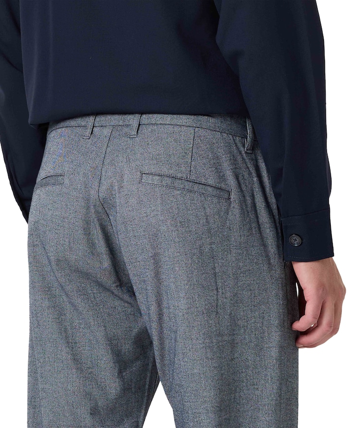 MAparker heren pantalon blauw