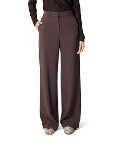 MSCHMacy Michelle HW Wide LONG dames broek bruin