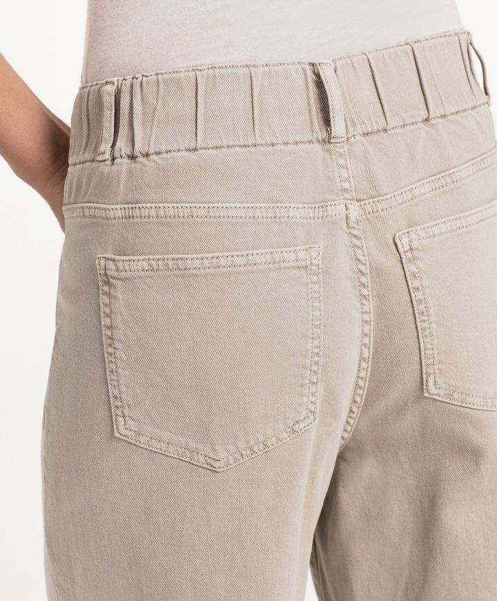 Losvallende dames jeans grijs