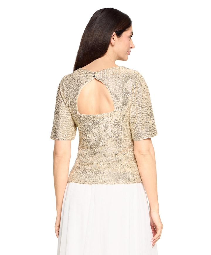 Dames top beige