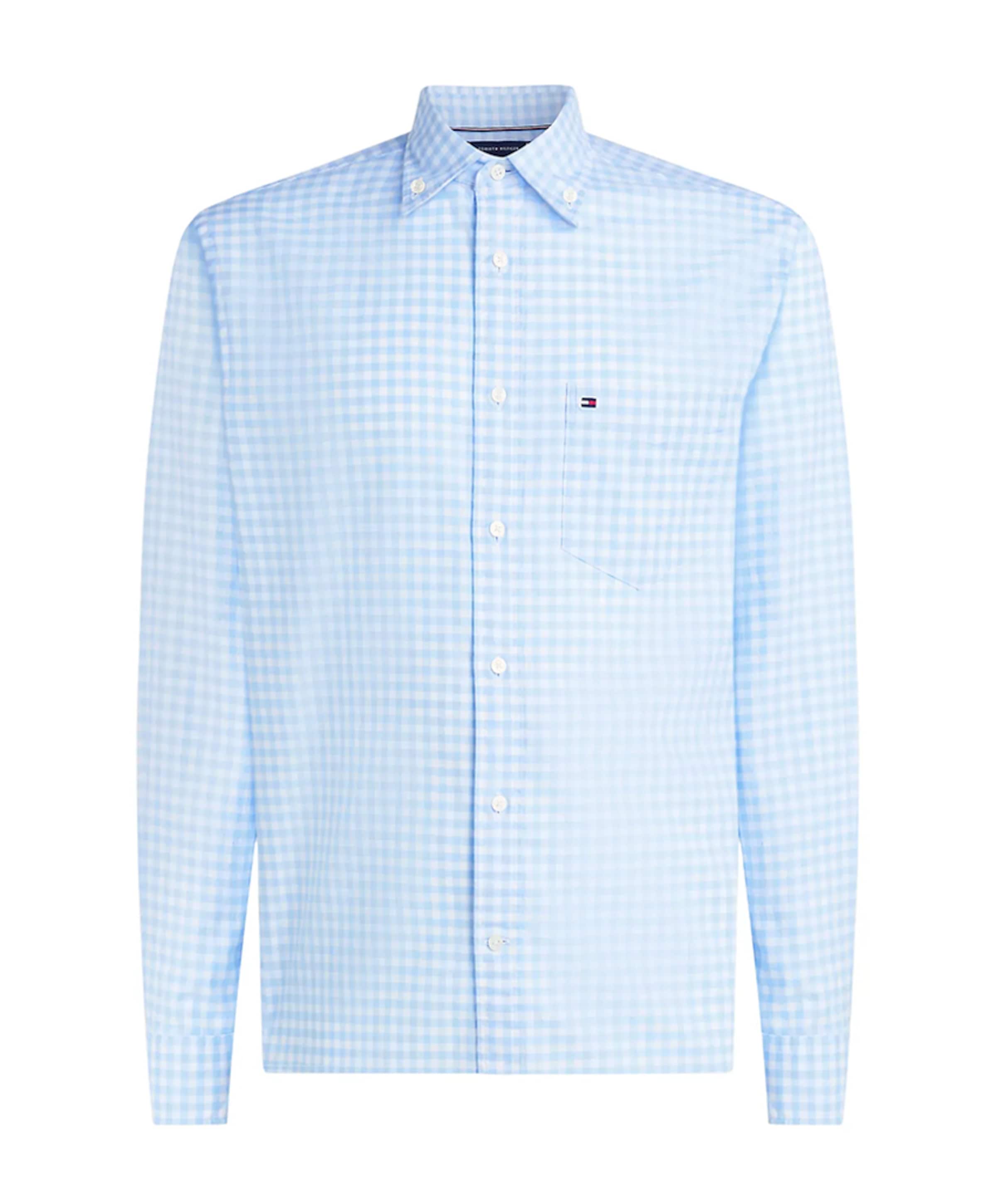 Overhemd lange mouw blauw