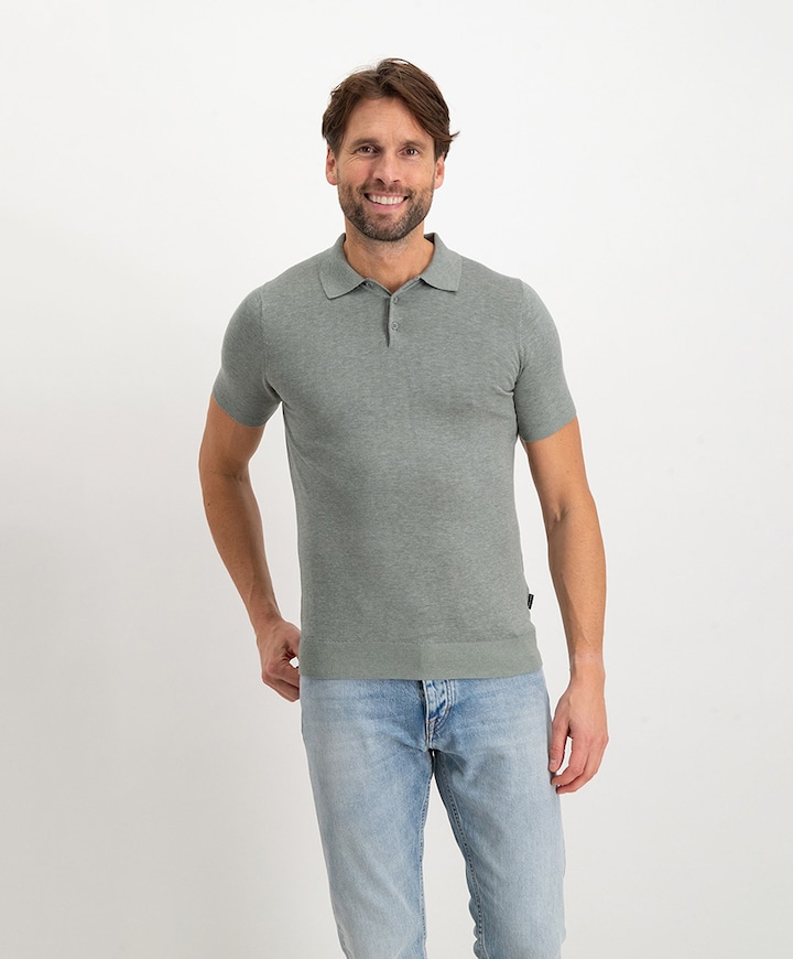 Heren polo groen