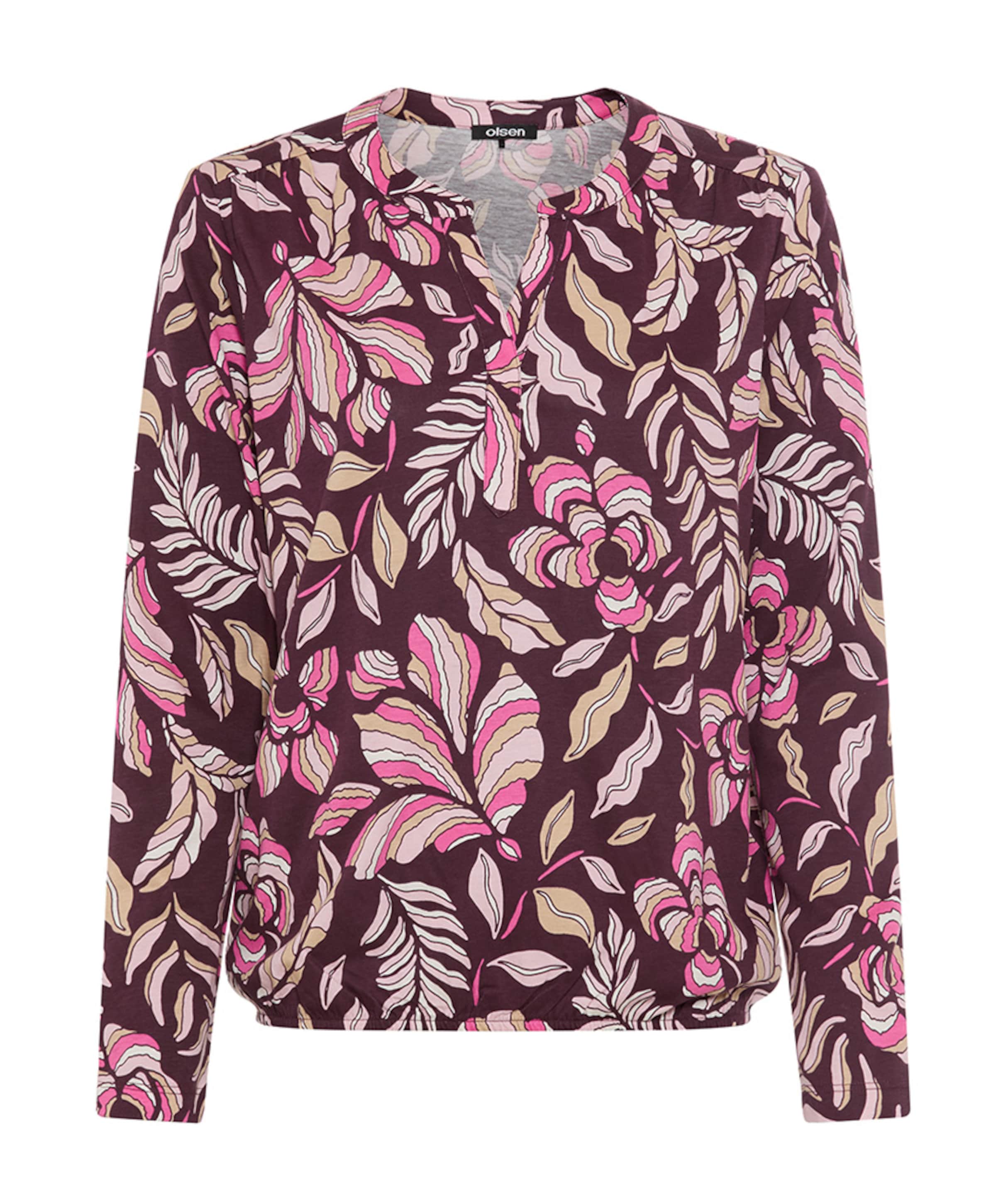 Dames longsleeve bordeaux