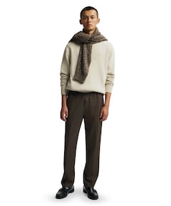 Slim Elasticated Pant heren pantalon bruin