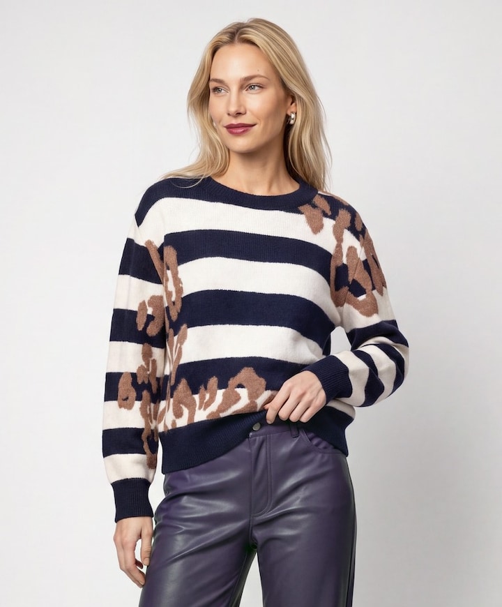 Dames trui blauw