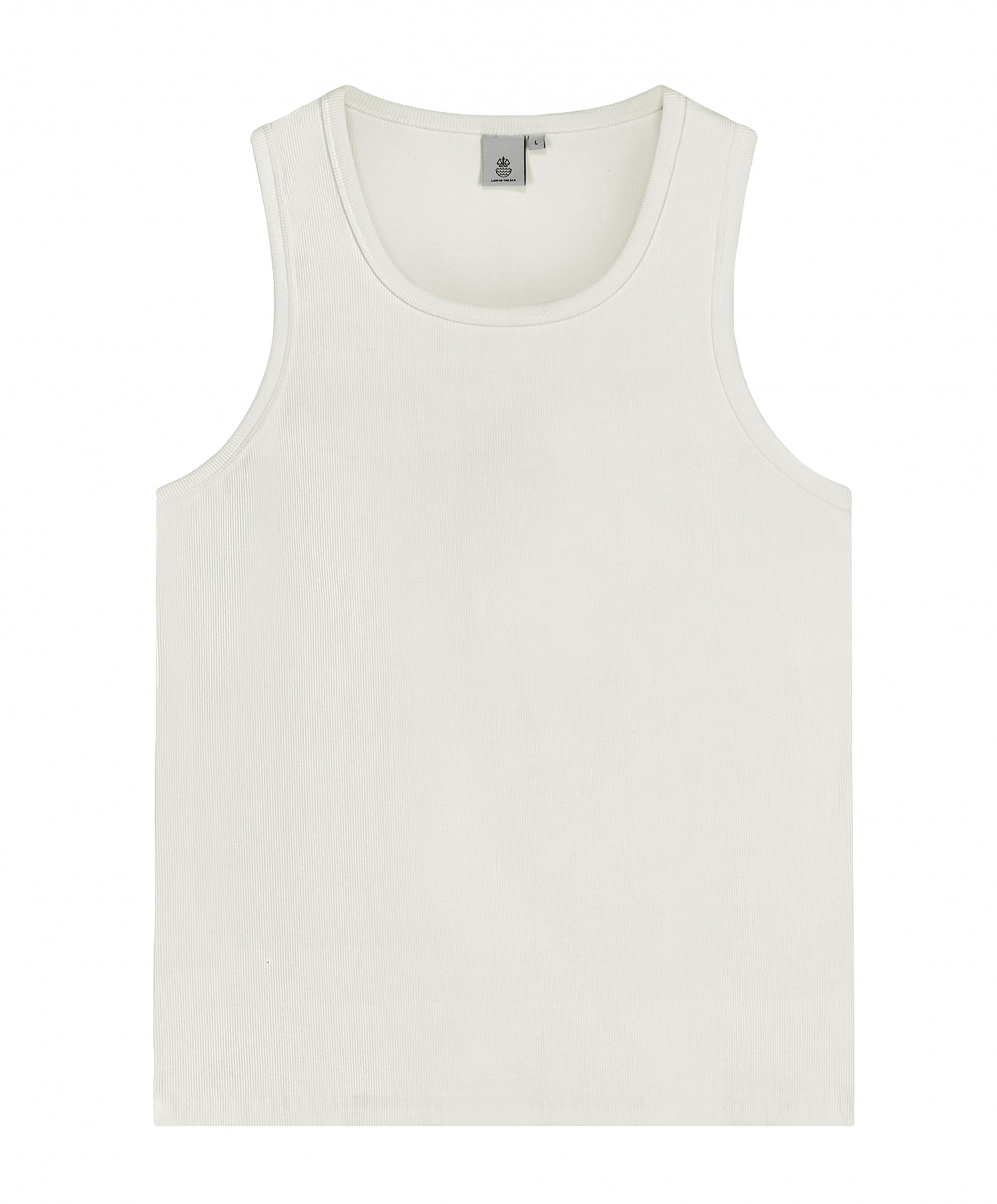 Heren singlet ecru