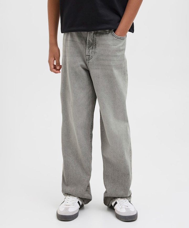 JJIALEX JJORIGINAL AKM 554 NOOS JNR jongens jeans grijs