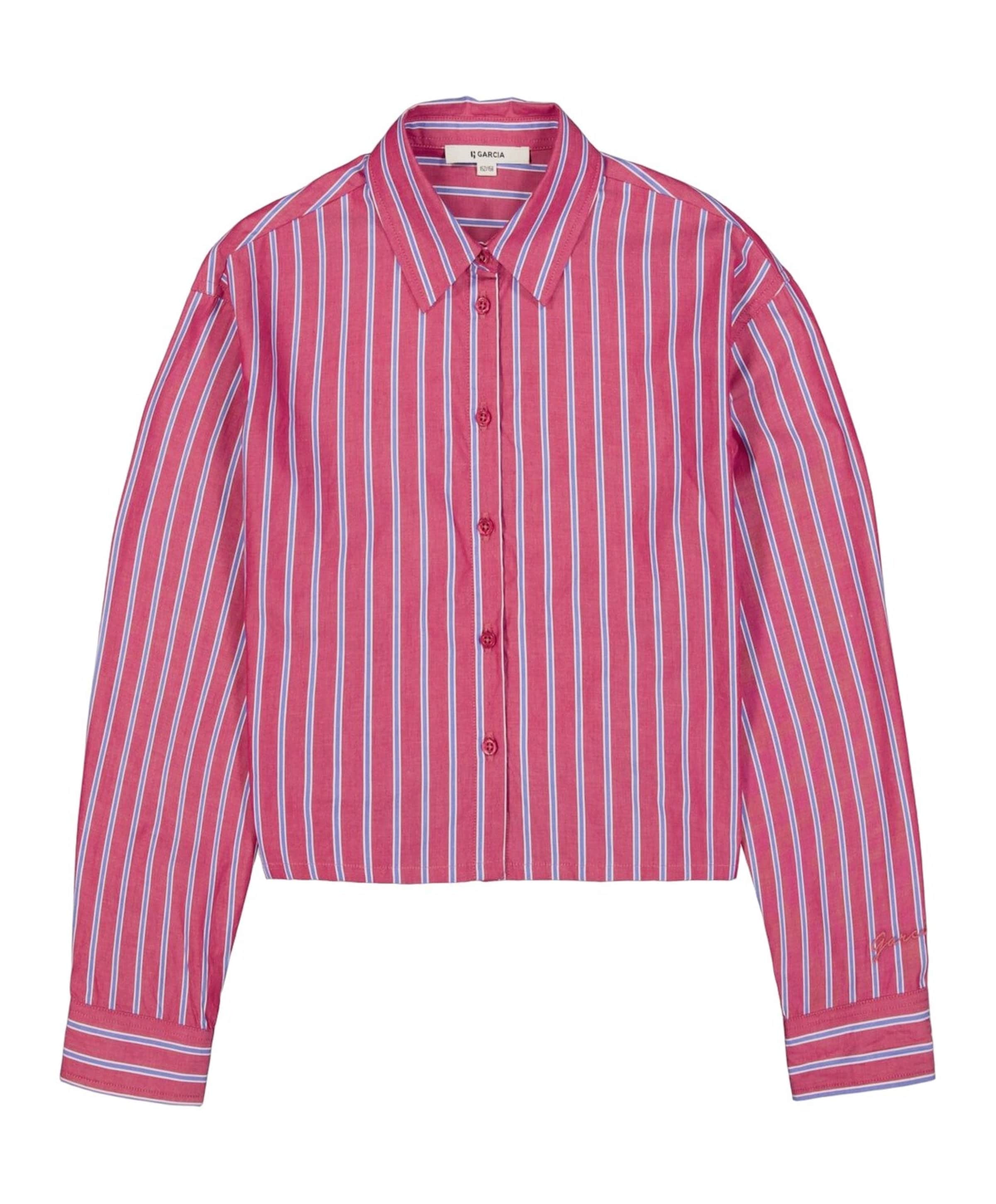 Meisjes blouse lange mouw roze