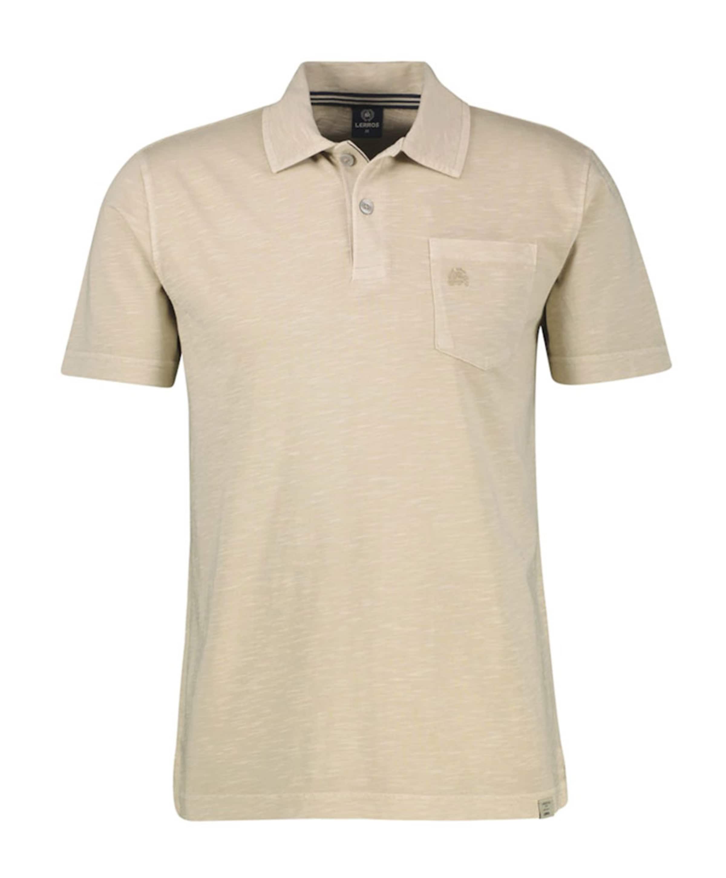 Heren polo beige