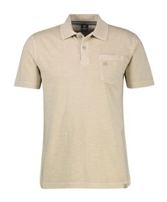 Heren polo beige