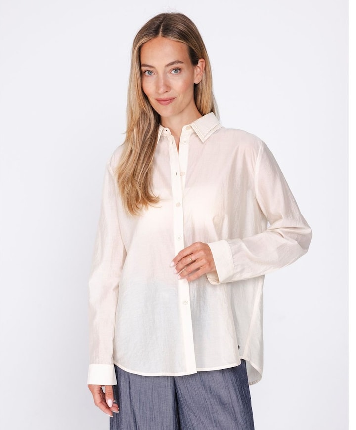 Dames blouse beige
