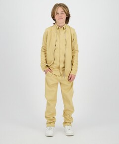 Jongens overhemd lange mouw beige