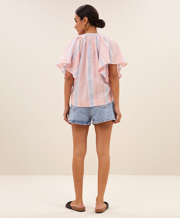 Blouse roze