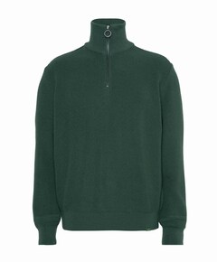 Trui met rits groen