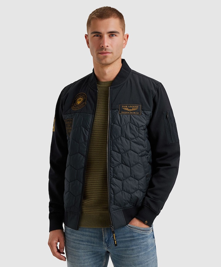 Heren vest blauw
