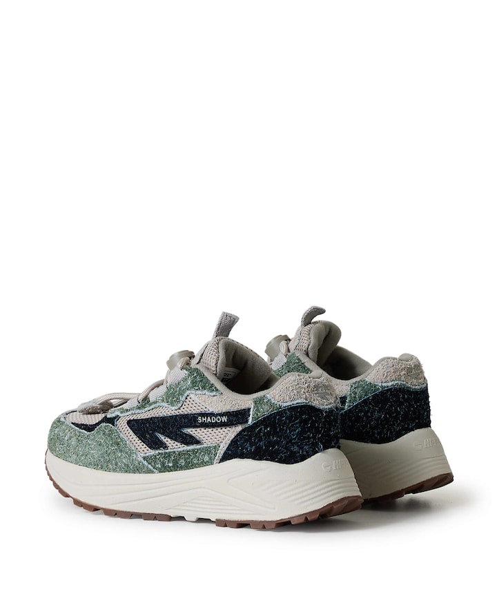 HTS SHADOW LACE FS uniseks sneakers  zwart