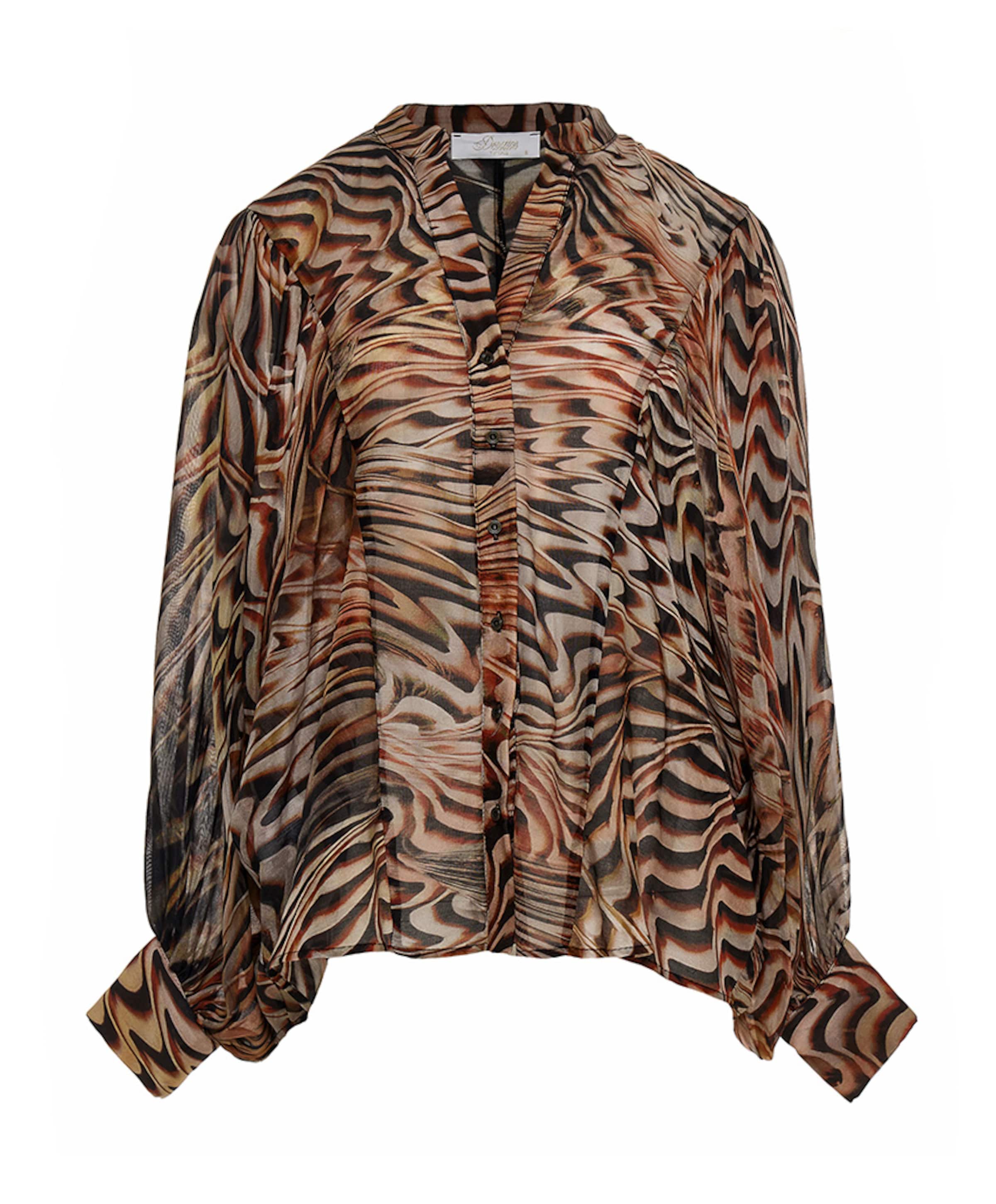 Dames blouse bruin