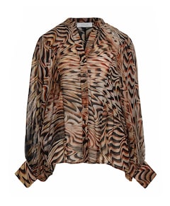 Dames blouse bruin