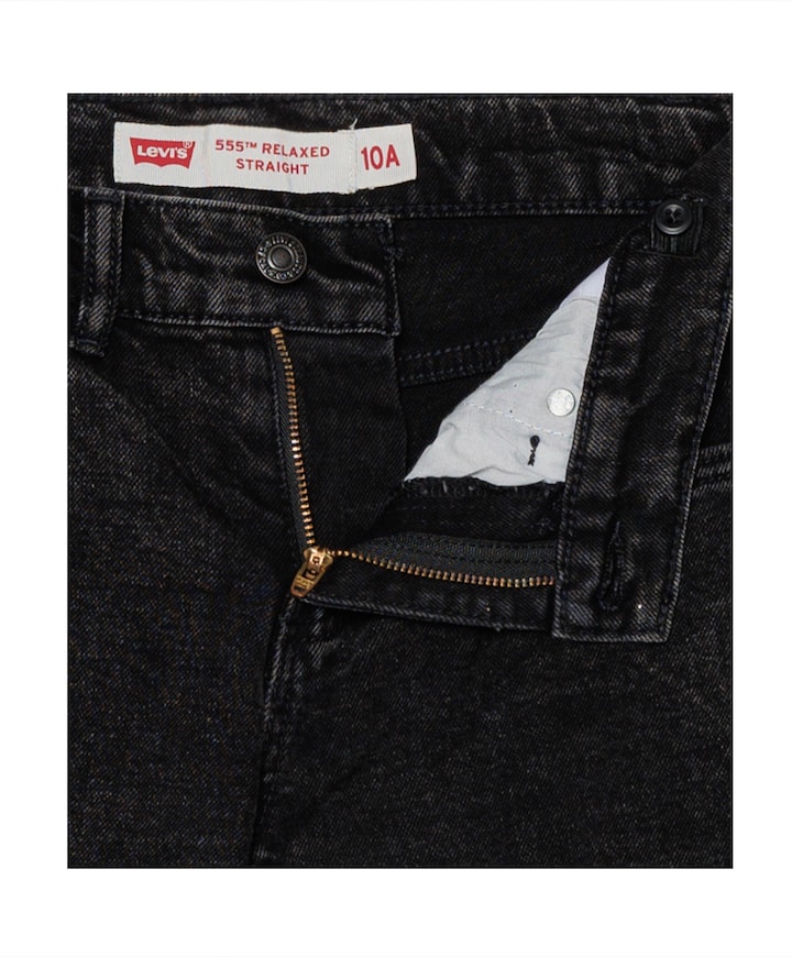 LVB 555 relaxed straight jeans zwart