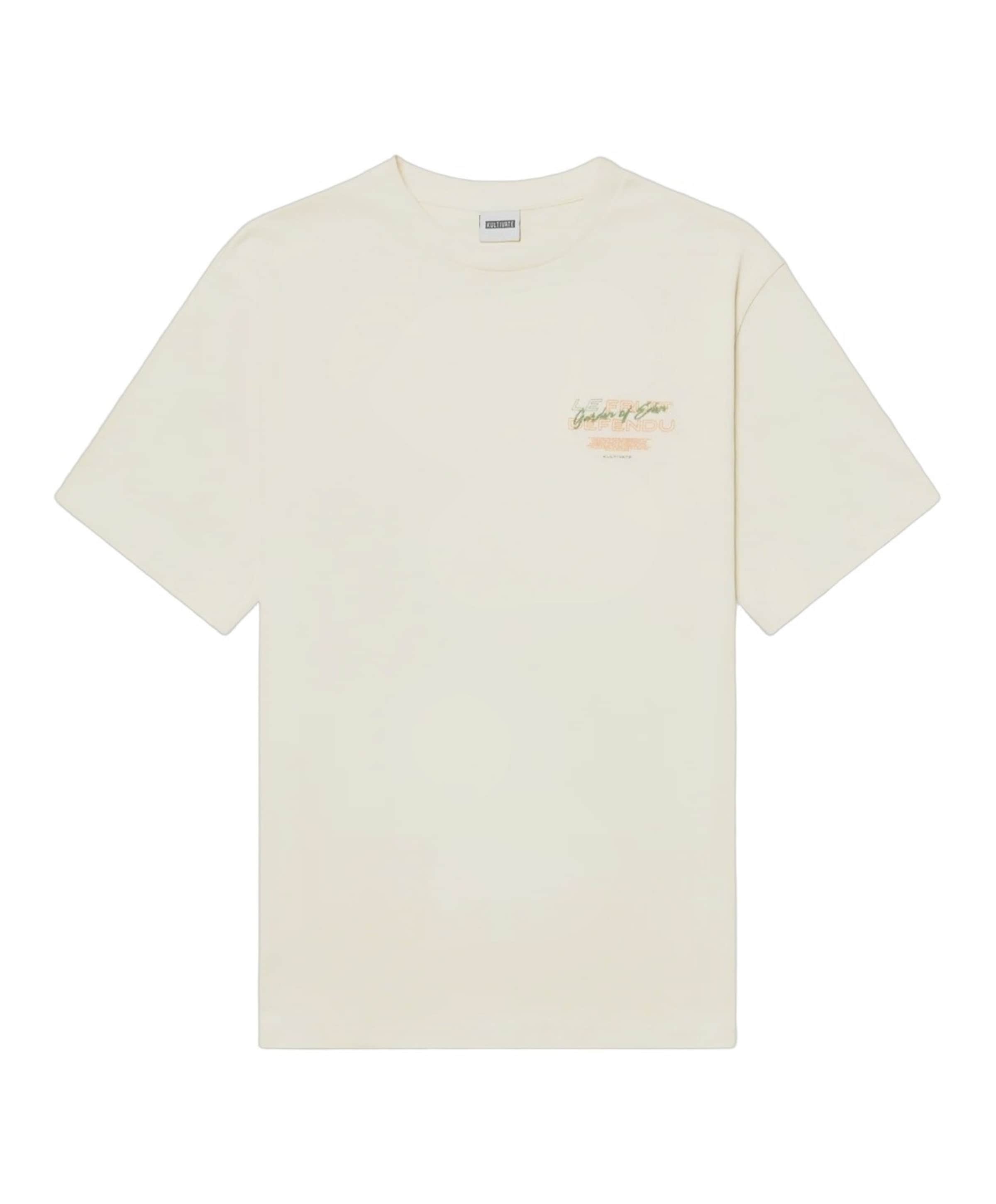 Heren T-shirt ecru