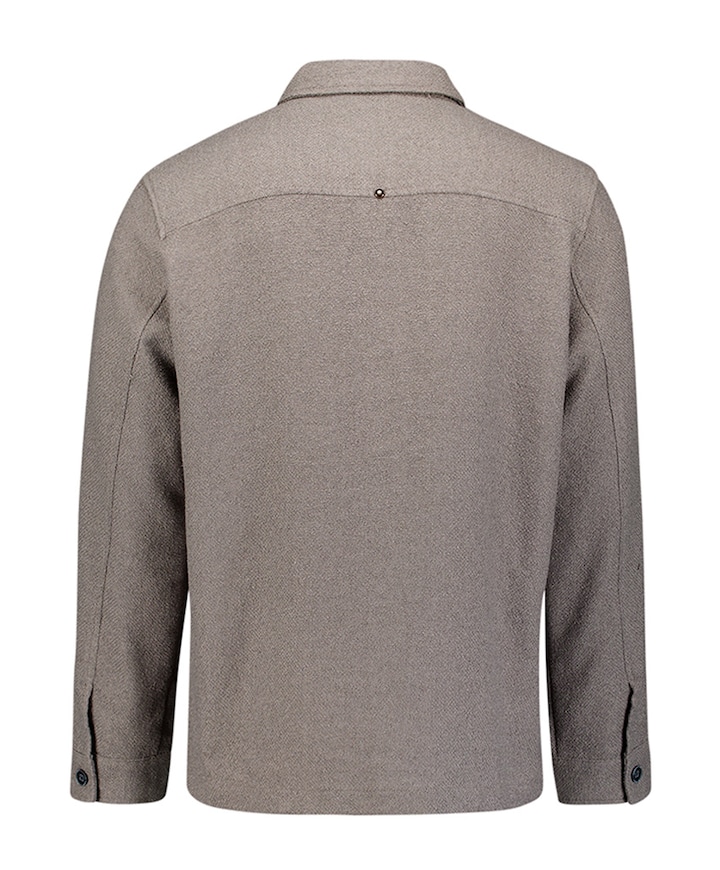Heren overshirt grijs