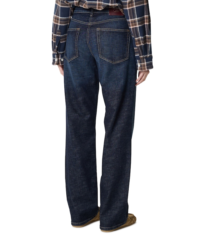 Gini long dames jeans blauw