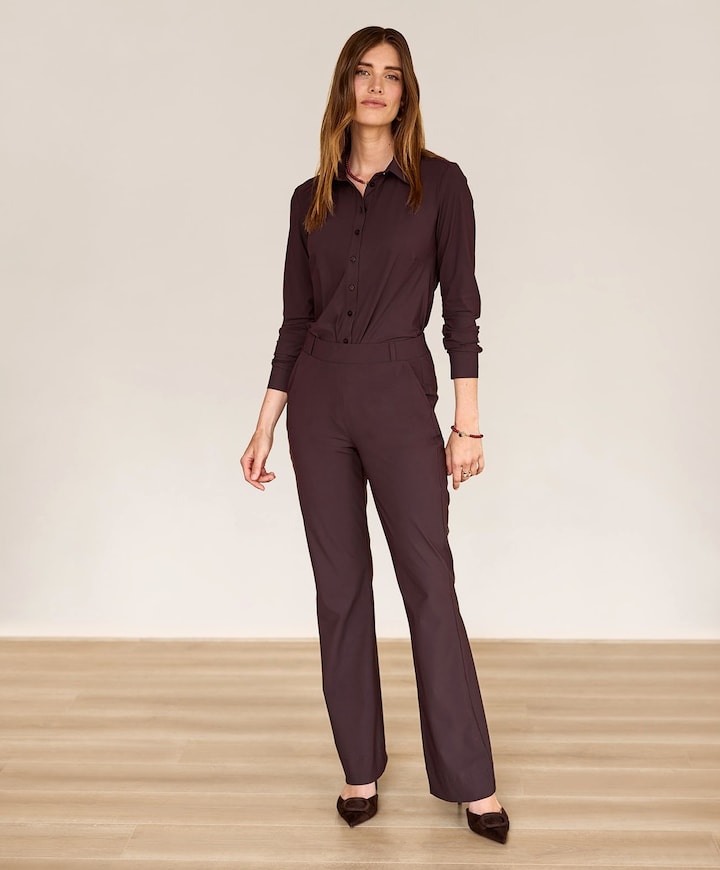 Dames blouse bruin