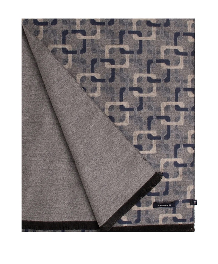 Heren sjaal blauw