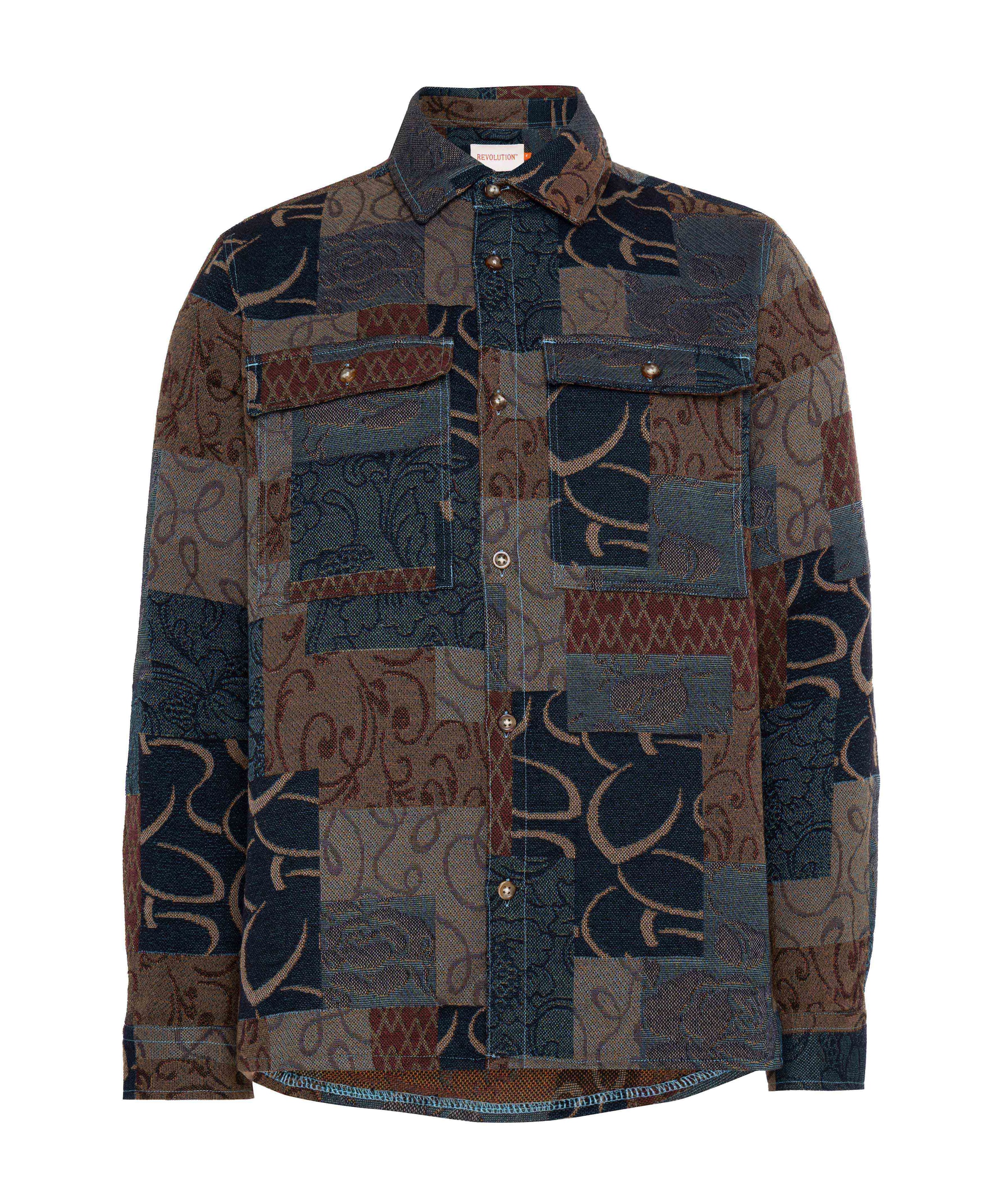 Heren overshirt groen