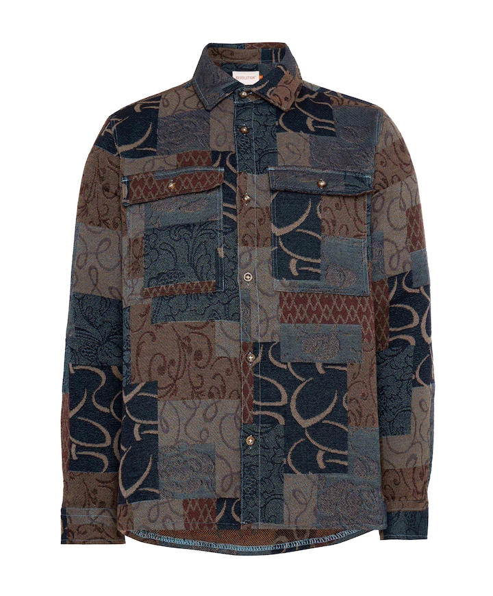 Heren overshirt groen