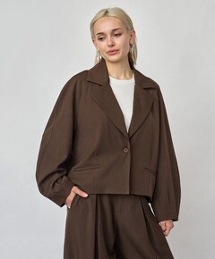 Dames blazer bruin