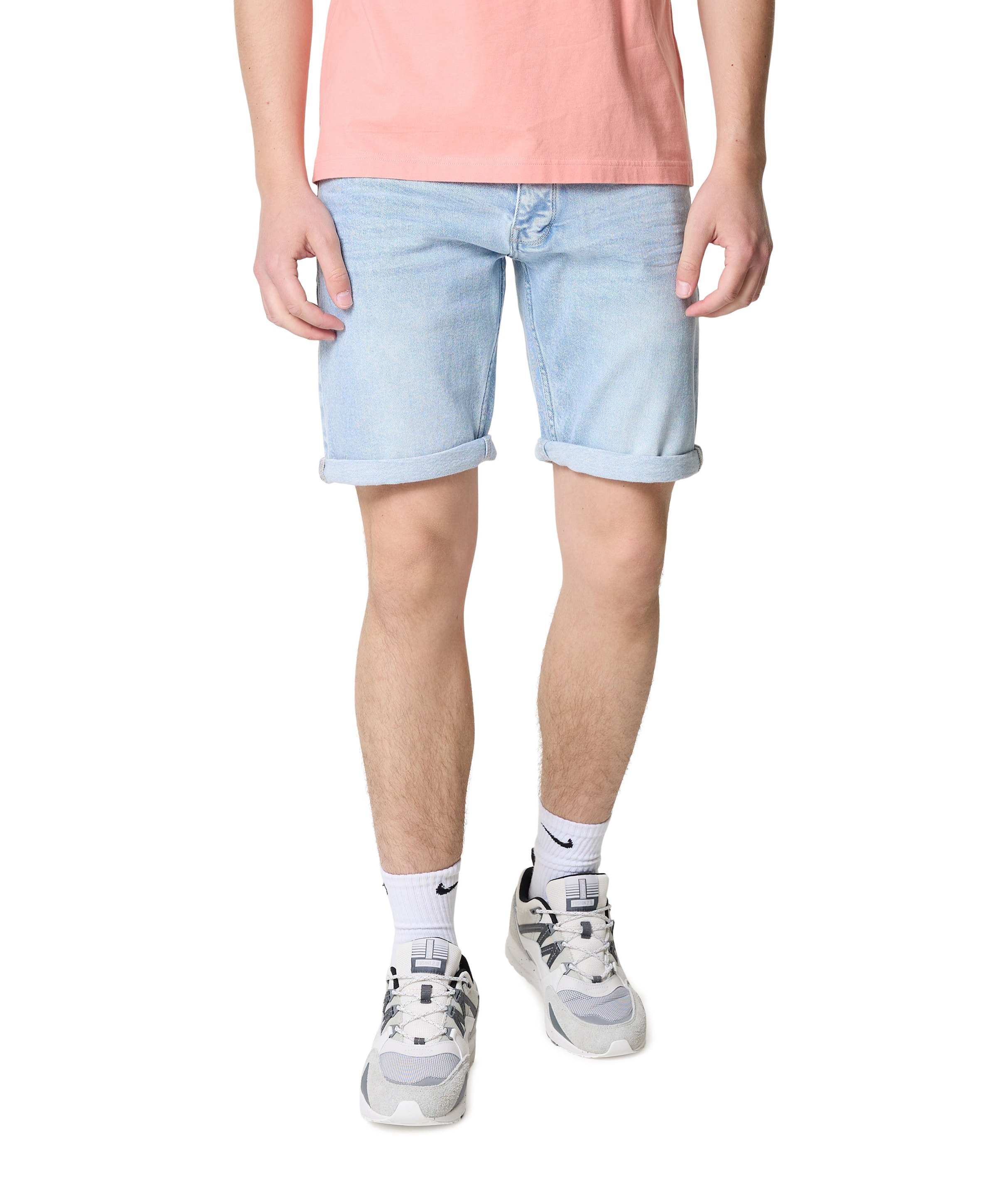 The Miles Slim Fit Shorts heren korte broek blauw