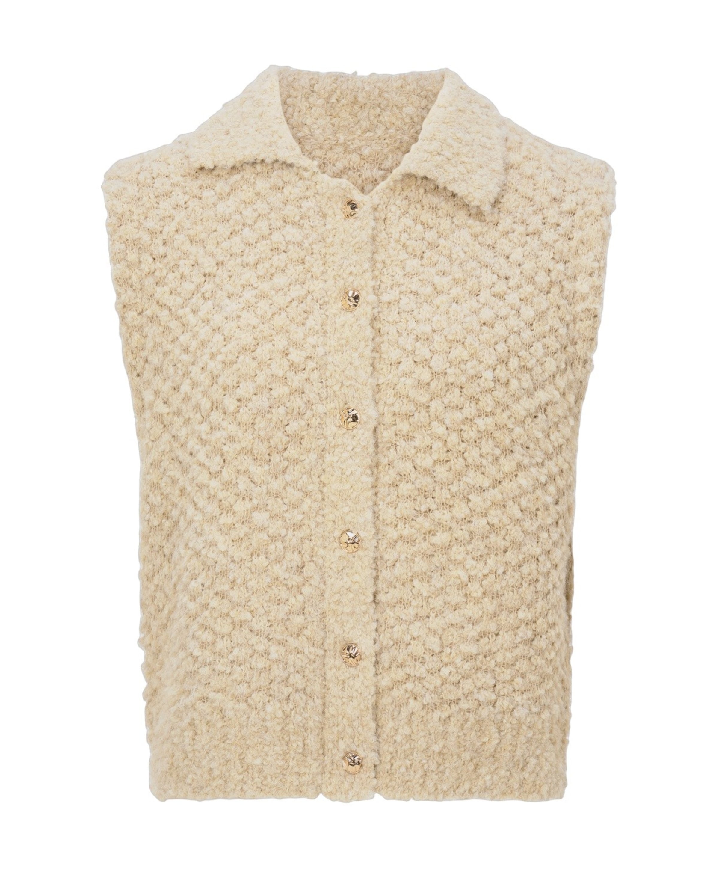 Dames vest beige