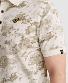 Heren polo ecru