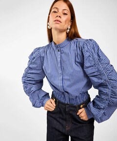 Dames blouse blauw