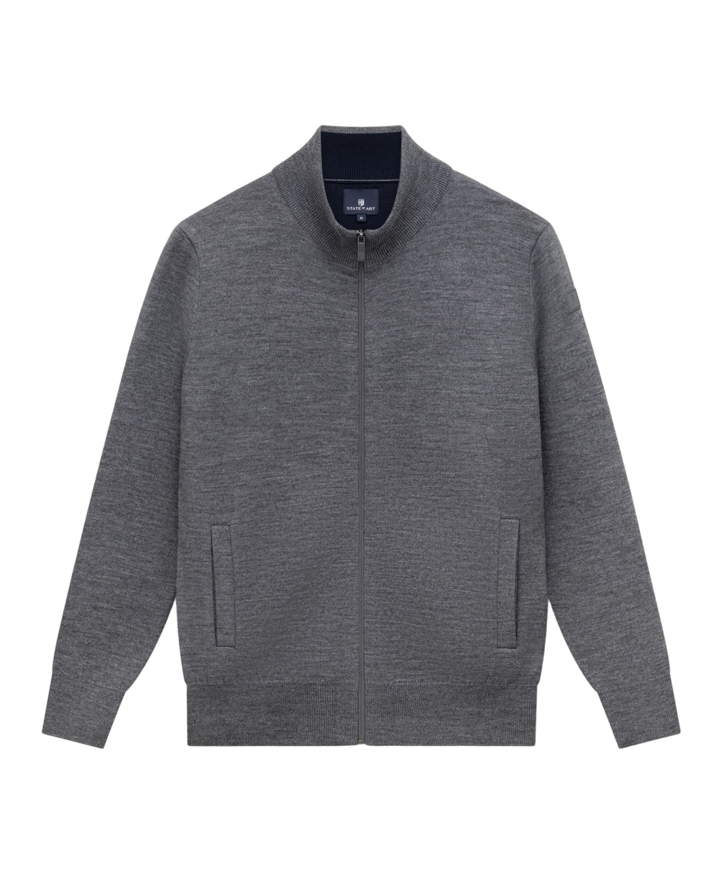 Heren vest grijs