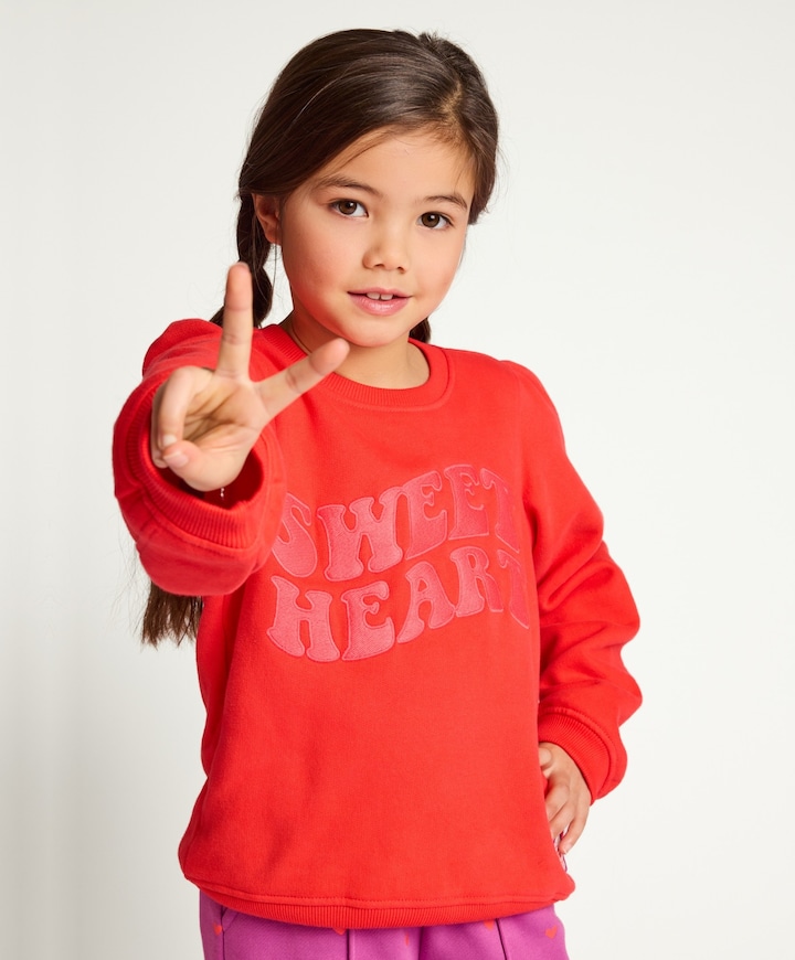 Meisjes sweater rood