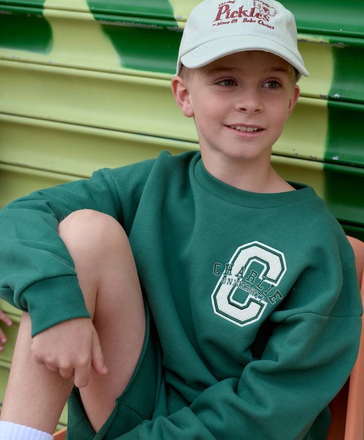 Jongens sweater groen