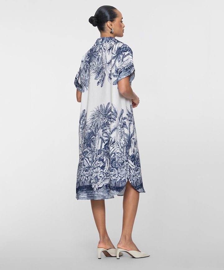Dames jurk blauw