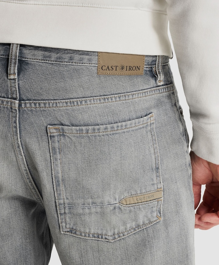 REVSON LOOSE GREY GREEN SUMMER heren jeans grijs