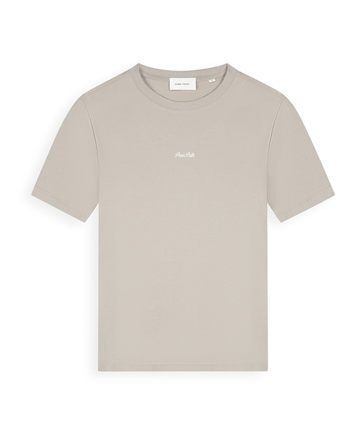 Heren T-shirt beige