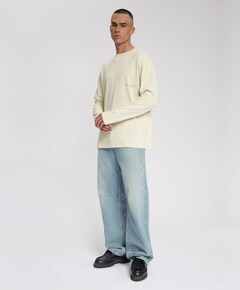 Heren longsleeve beige