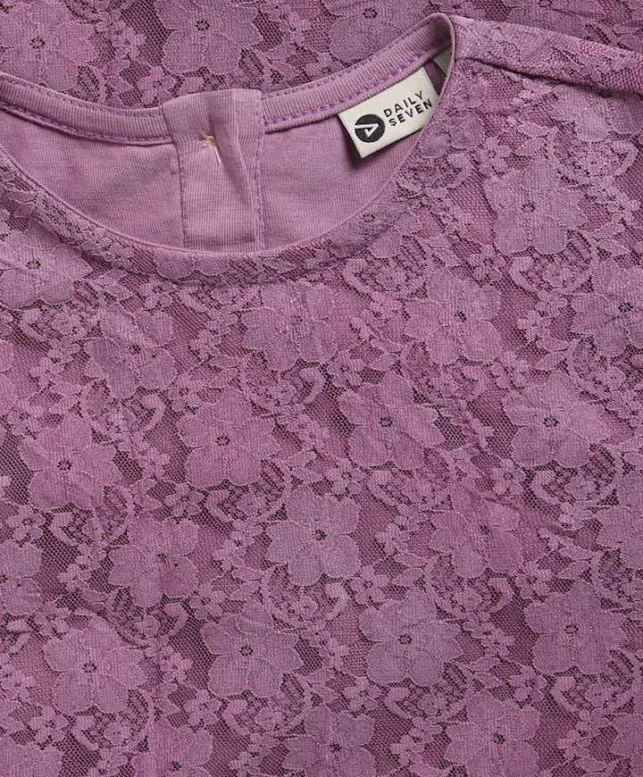 Meisjes longsleeve paars