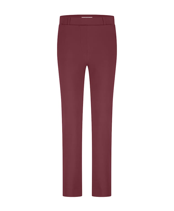 Anne bonded broek bordeaux
