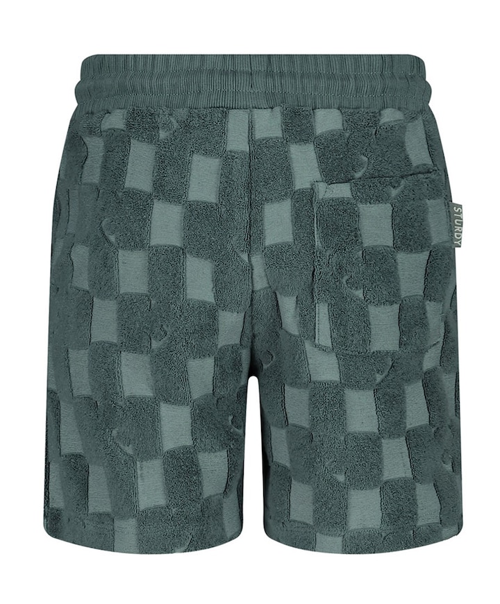 Short ruit badstof jongens korte broek blauw