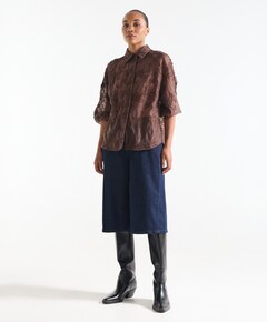 Dames blouse bruin